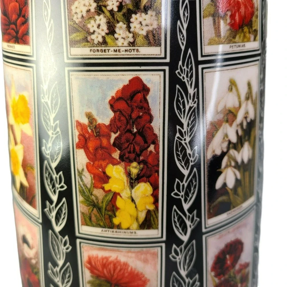 Amberglade‎ Derbyshire Pitcher Vase Jug Cottage Garden Seed Packet Eng Vtg READ